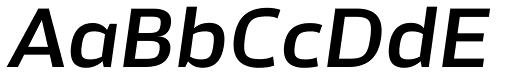 Akwe Pro Ext Demi Bold Italic