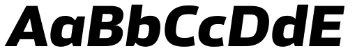 Akwe Pro Ext Extra Bold Italic