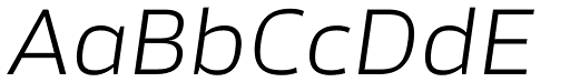 Akwe Pro Ext Light Italic