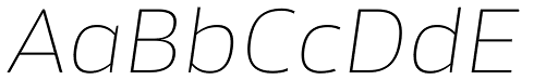 Akwe Pro Ext Thin Italic