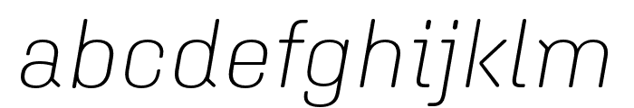 Aglet Sans Extra Light Italic