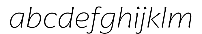 Arpona Thin Italic