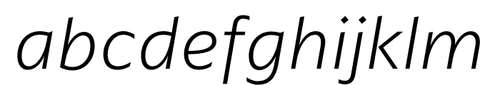 ArponaSans ExtraLight Italic