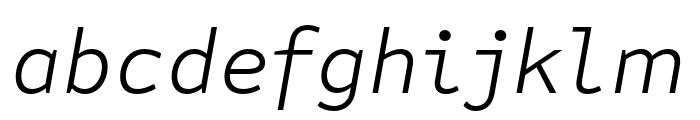 Attribute Text Light Italic
