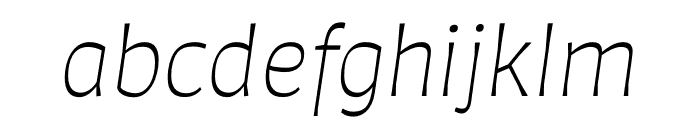 Auster ExtraLight Italic