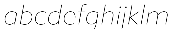 Azo Sans Thin Italic