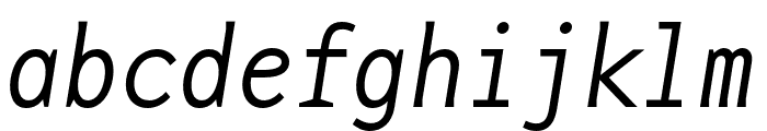 Base Mono Wide OT ThinItalic
