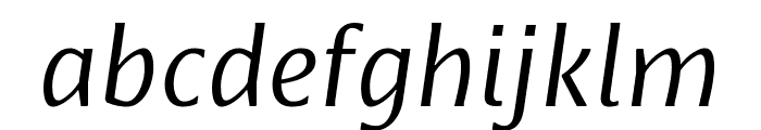 Шрифт Pragmatica Cond. Baskerville Italic.