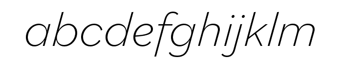 Bilo ExtraLight Italic