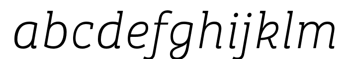 Bree Serif Thin Italic