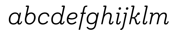 Davis Light Italic