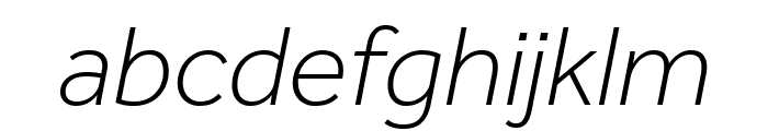 Effra Light Italic