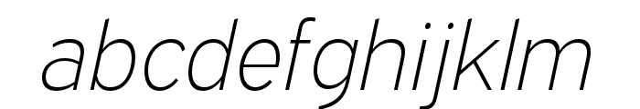 Expressway ExtraLight Italic