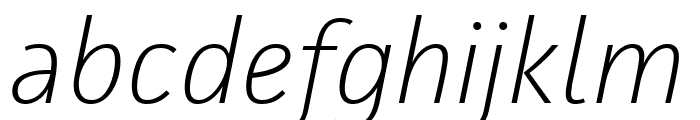 Facit Extralight Italic