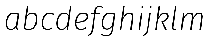 Fira Sans ExtraLight Italic