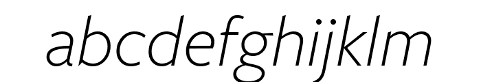 FreightSansCndPro Light Italic