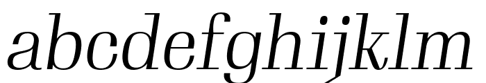 Gimlet Display Condensed Light Italic