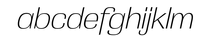 Grange Extra Light Italic