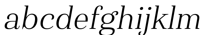 Haboro Cond Light Italic