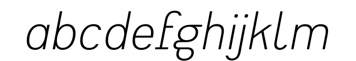 Heimat Sans Light Italic