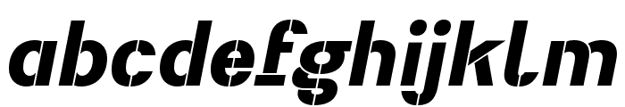 Heimat Stencil ExtraBold Italic