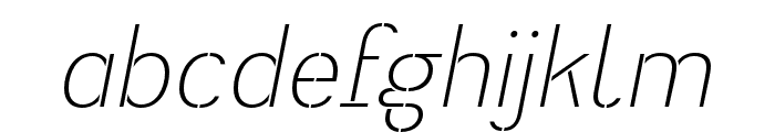 Heimat Stencil ExtraLight Italic