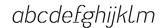 Heimat Stencil Light Italic