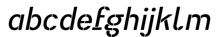 Heimat Stencil SemiBold Italic
