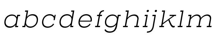 Henderson Slab ExtraLight Italic