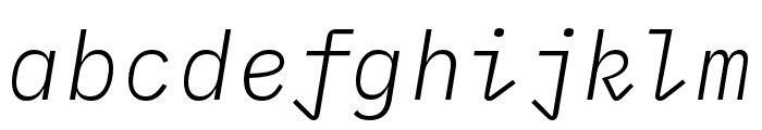 IBM Plex Mono Light Italic