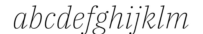 IBM Plex Serif ExtraLight Italic