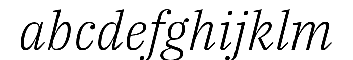 IBM Plex Serif Light Italic