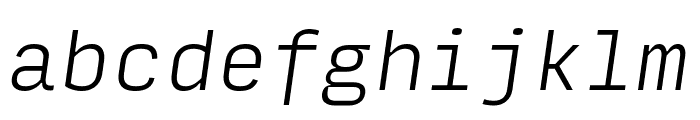 Input Mono Extra Light Italic