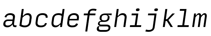 Input Mono Narrow Light Italic
