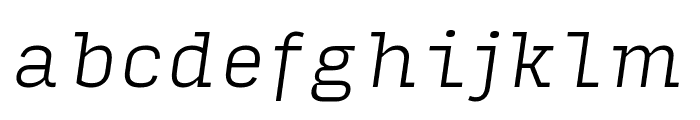 Input Serif Extra Light Italic