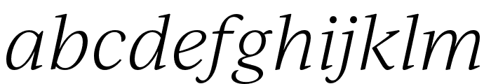 IvyJournal Light Italic