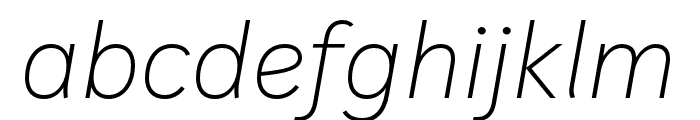 IvyStyle Sans Thin Italic