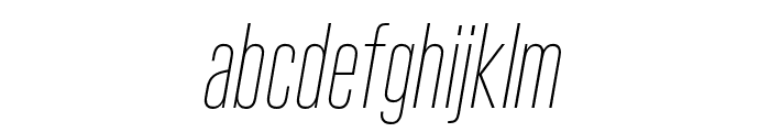 Kaneda Gothic ExtraLight Italic
