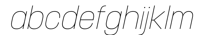 Korolev Thin Italic