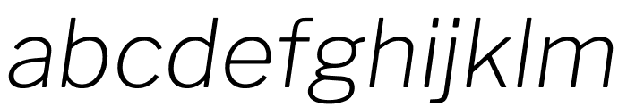 Libre Franklin ExtraLight Italic
