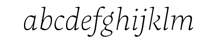 Maecenas Thin Italic