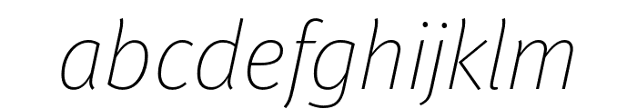 Meta Pro Thin Italic