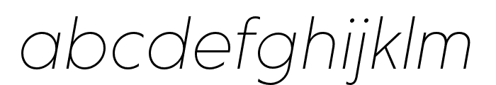 Niveau Grotesk ExtraLight Italic