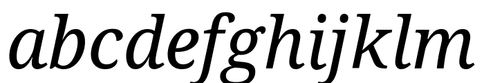 Noto Serif Condensed Italic
