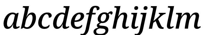 Noto Serif Condensed Medium Italic