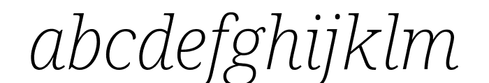 Noto Serif ExtraCondensed ExtraLight Italic