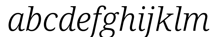 Noto Serif SemiCondensed Light Italic