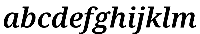 Noto Serif SemiCondensed SemiBold Italic