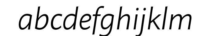 Pelago Light Text Italic