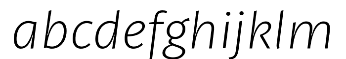 Petala Pro ExtraLight Italic